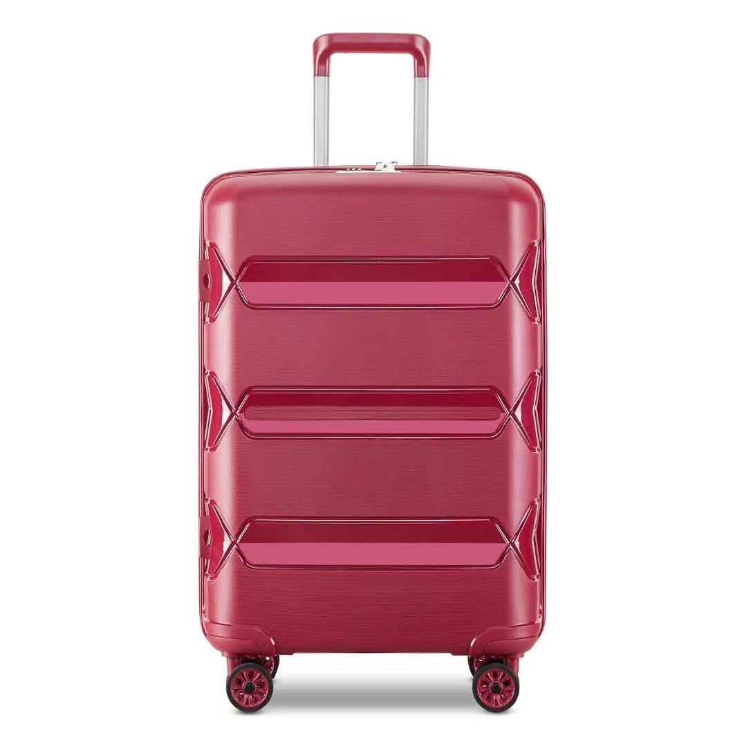 Hard Shell Carry on 3 PCS Trolley Suitcase High Quality PP Trolley Luggage Sets Bags Cases (XHPP005)