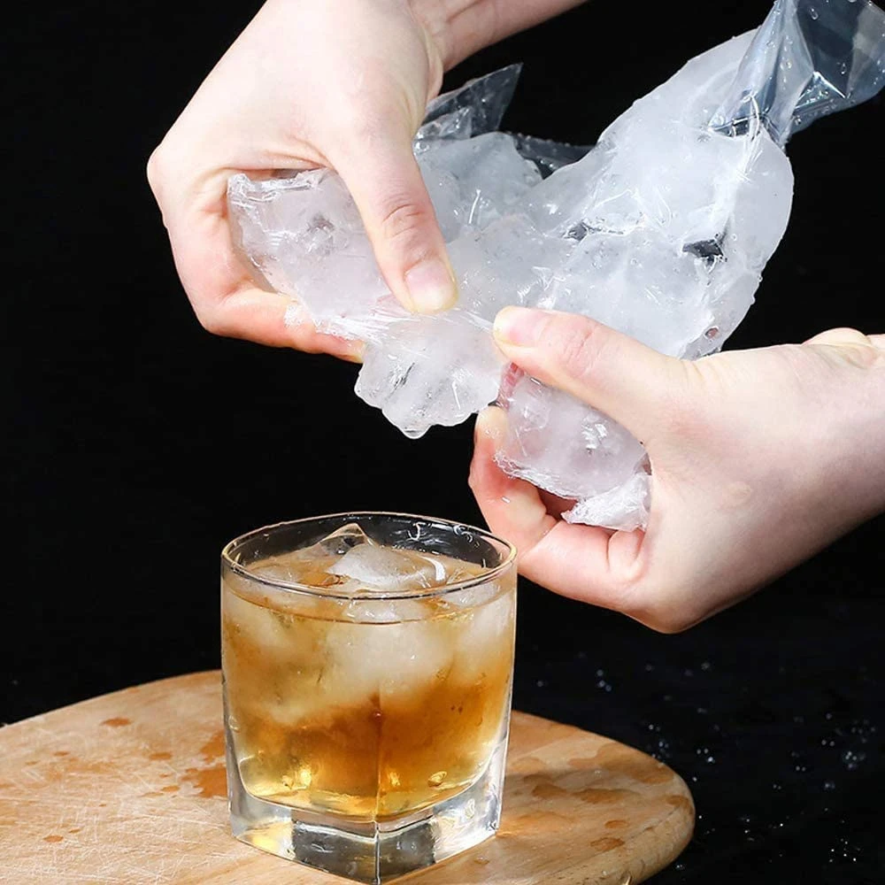 High Quality Cola & Wine Cooler LDPE Disposable Ice Cube Bags