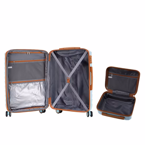 Equipaje de mano con ruedas Estuche rígido para baúl aprobado por aerolíneas con bolsos Trolley